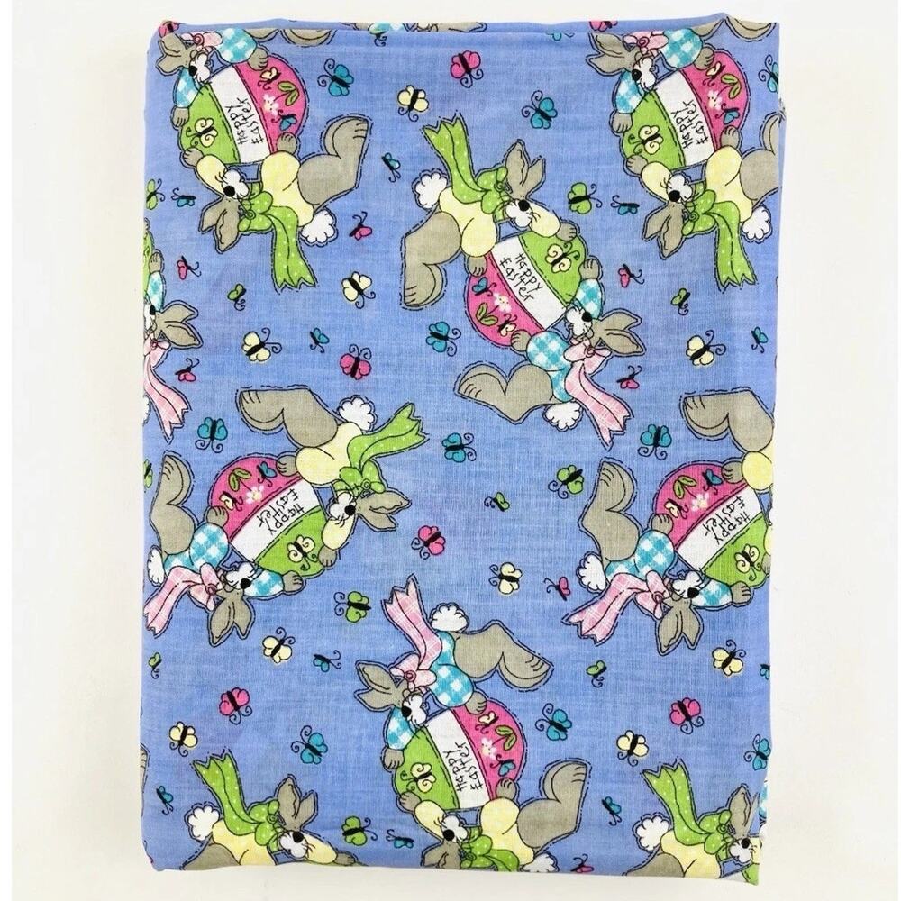 Leanne Anderson Jelly Bean Bunny Purple Lavender Easter Fabric 4 Yards Caboodle